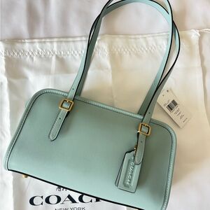 COACH Swing Zip Mini Leather Shoulder Bag 20